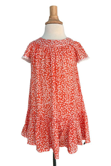 Girl's Ellie Dress / Coral