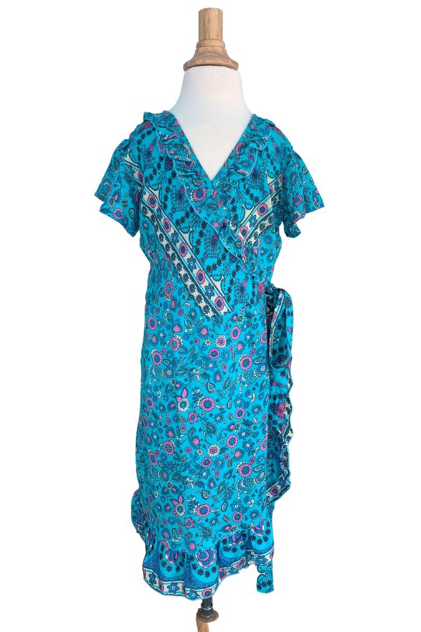 Girl's Voyager Dress / Turquoise