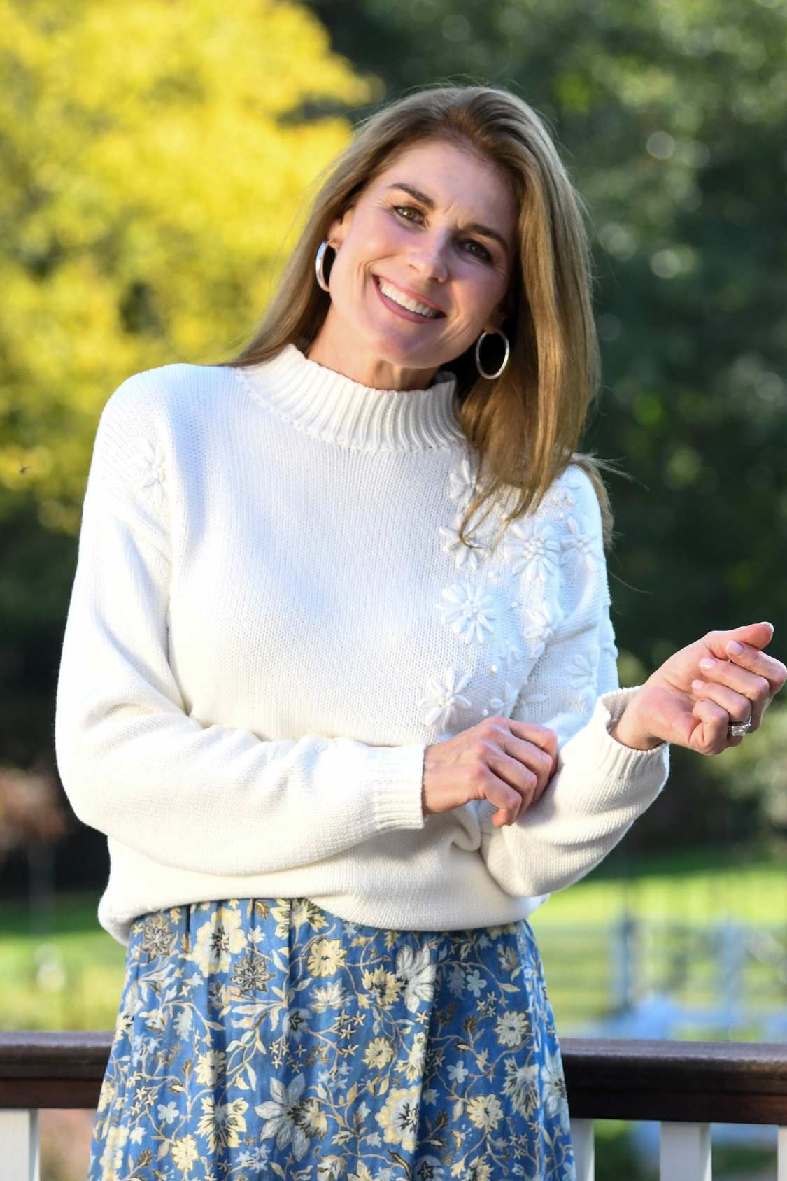 Flora Sweater / White