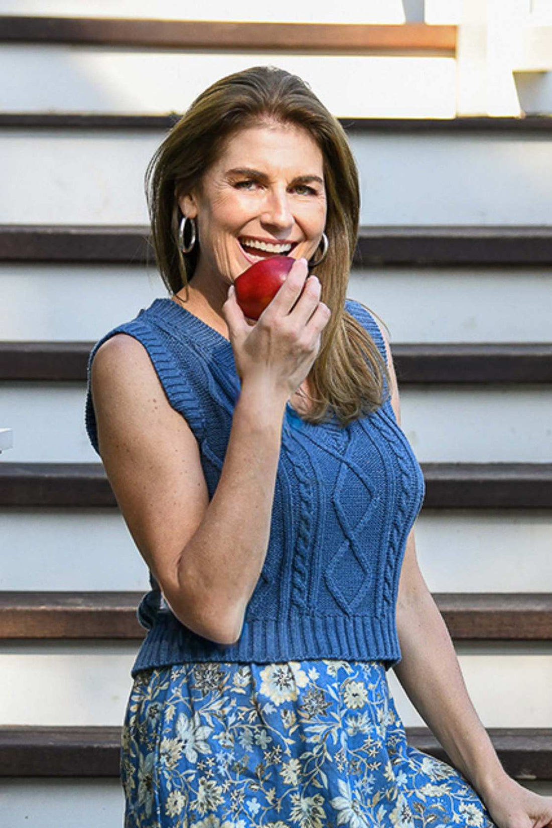 Lauren Sweater Vest / Blue