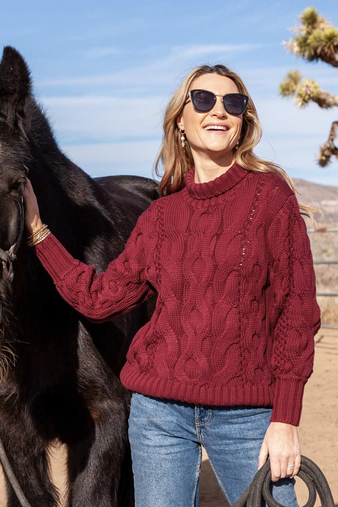 Casey Sweater / Burgundy