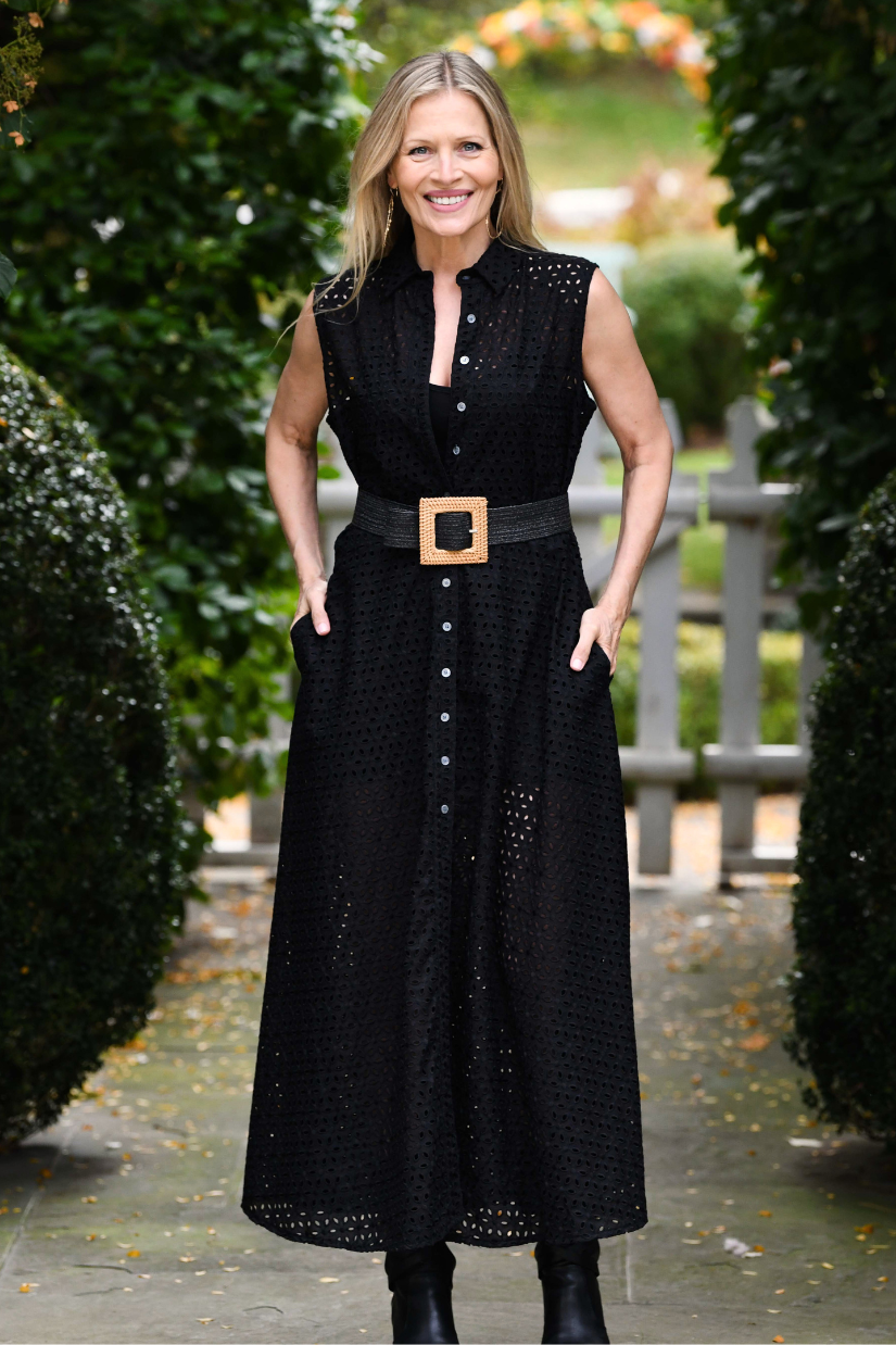 Whitney Dress / Black Eyelet