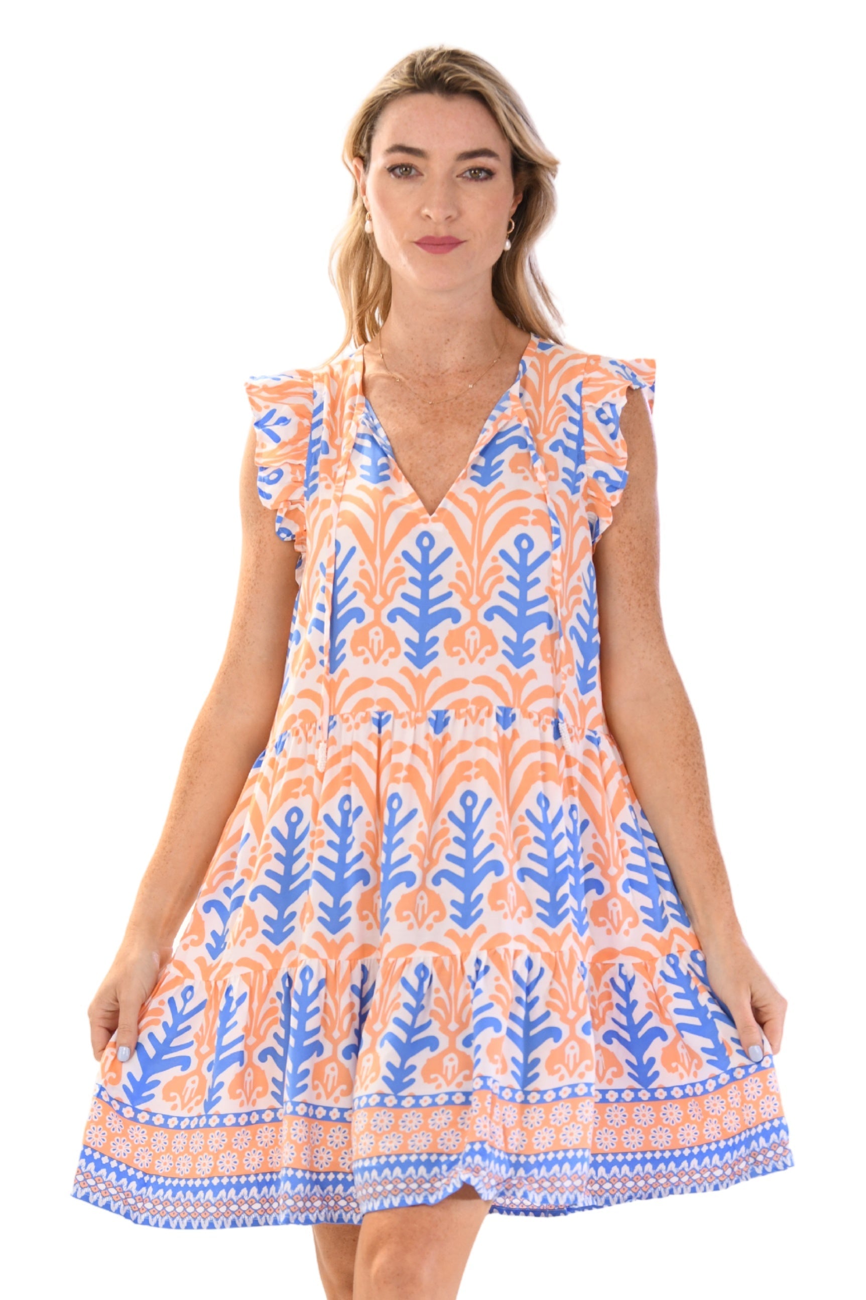 Nantucket Dress / Coral Reef Tribal