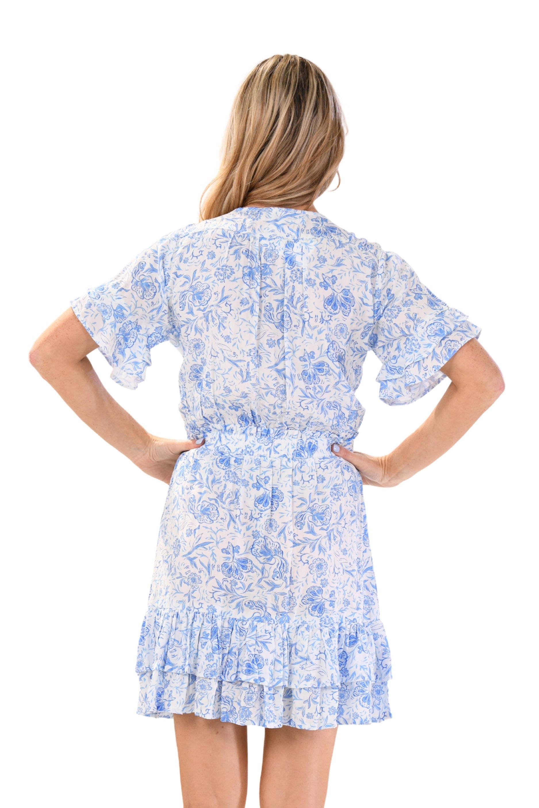 Courtney Dress / Blue Fish