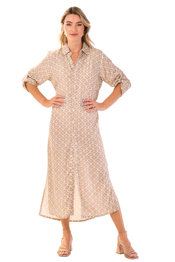 Tulum Dress / Mocha Chainlink