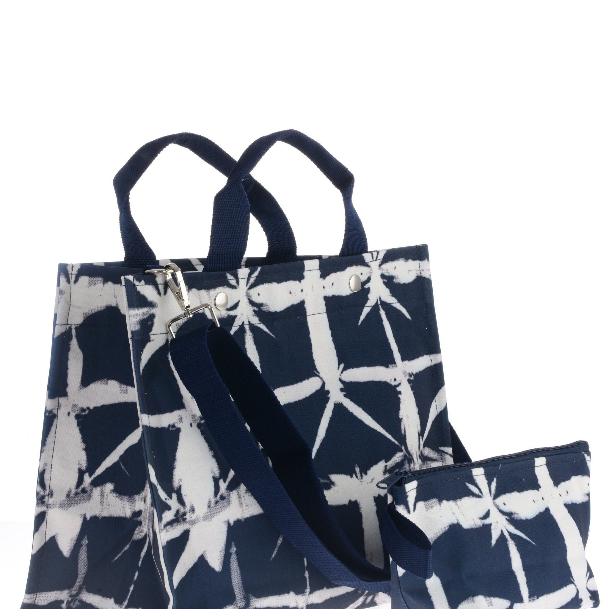 City Tote / Navy Brushstroke