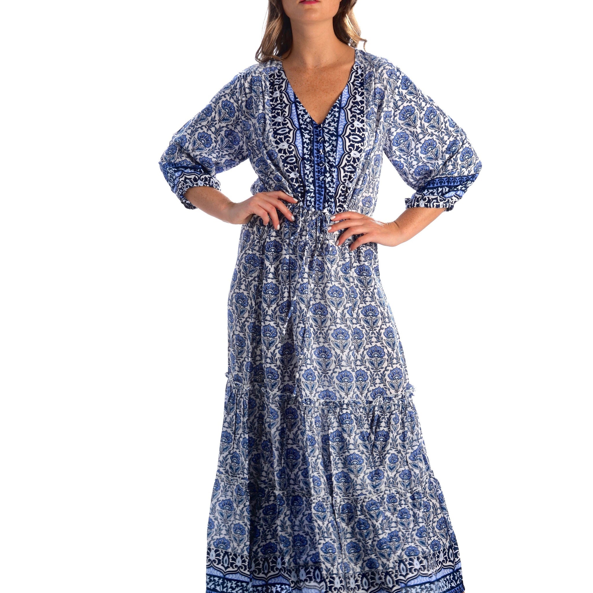 Carrie Dress / Navy Floral