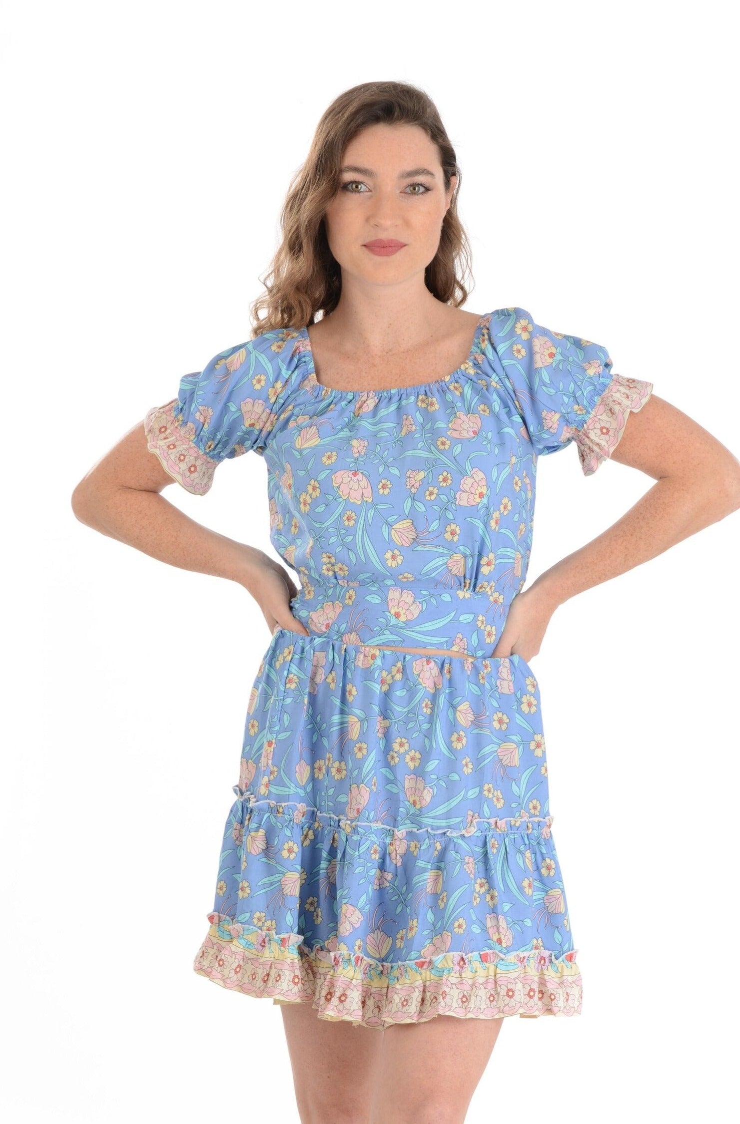 Provence Top / Sky Blue