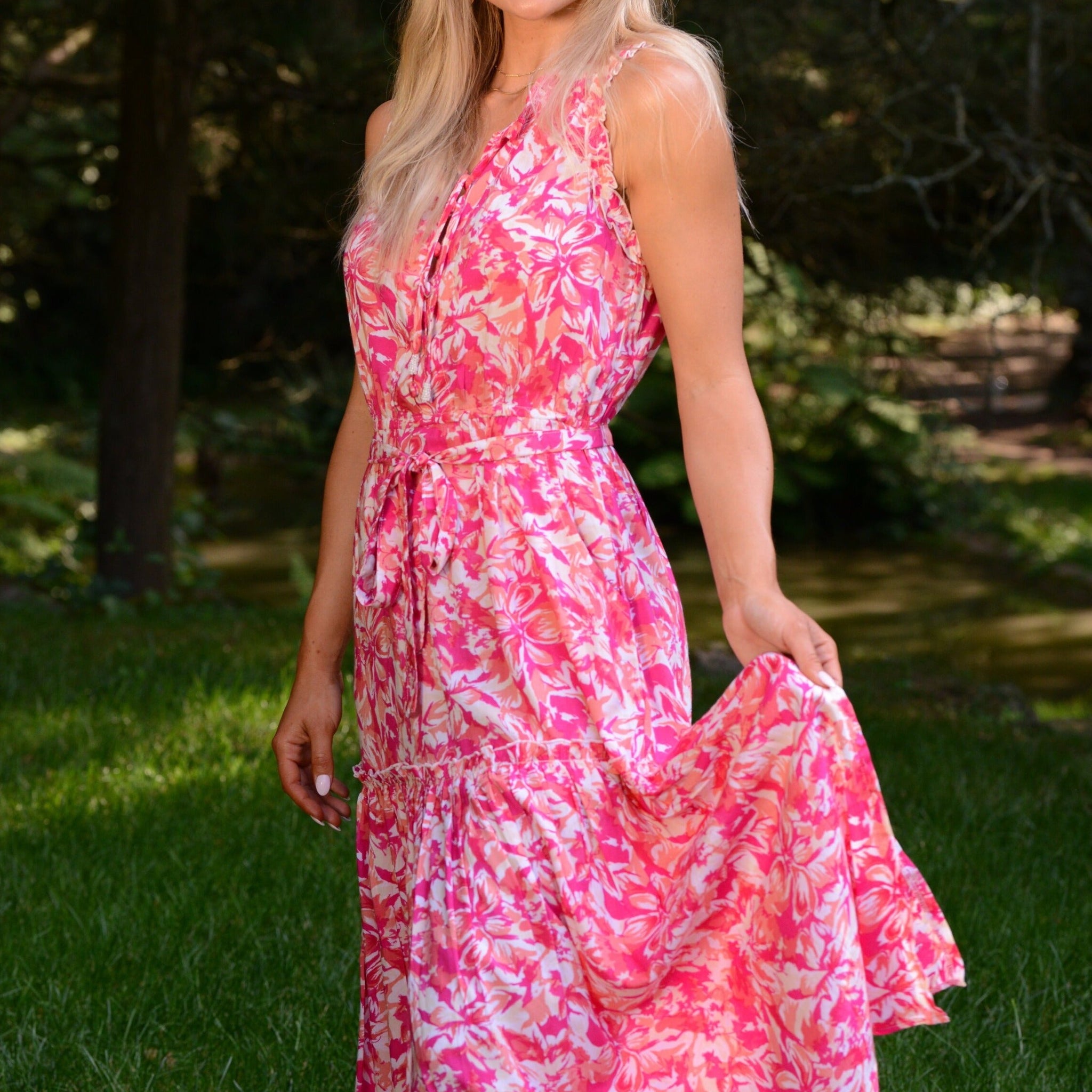 Alexis Dress / Fuchsia