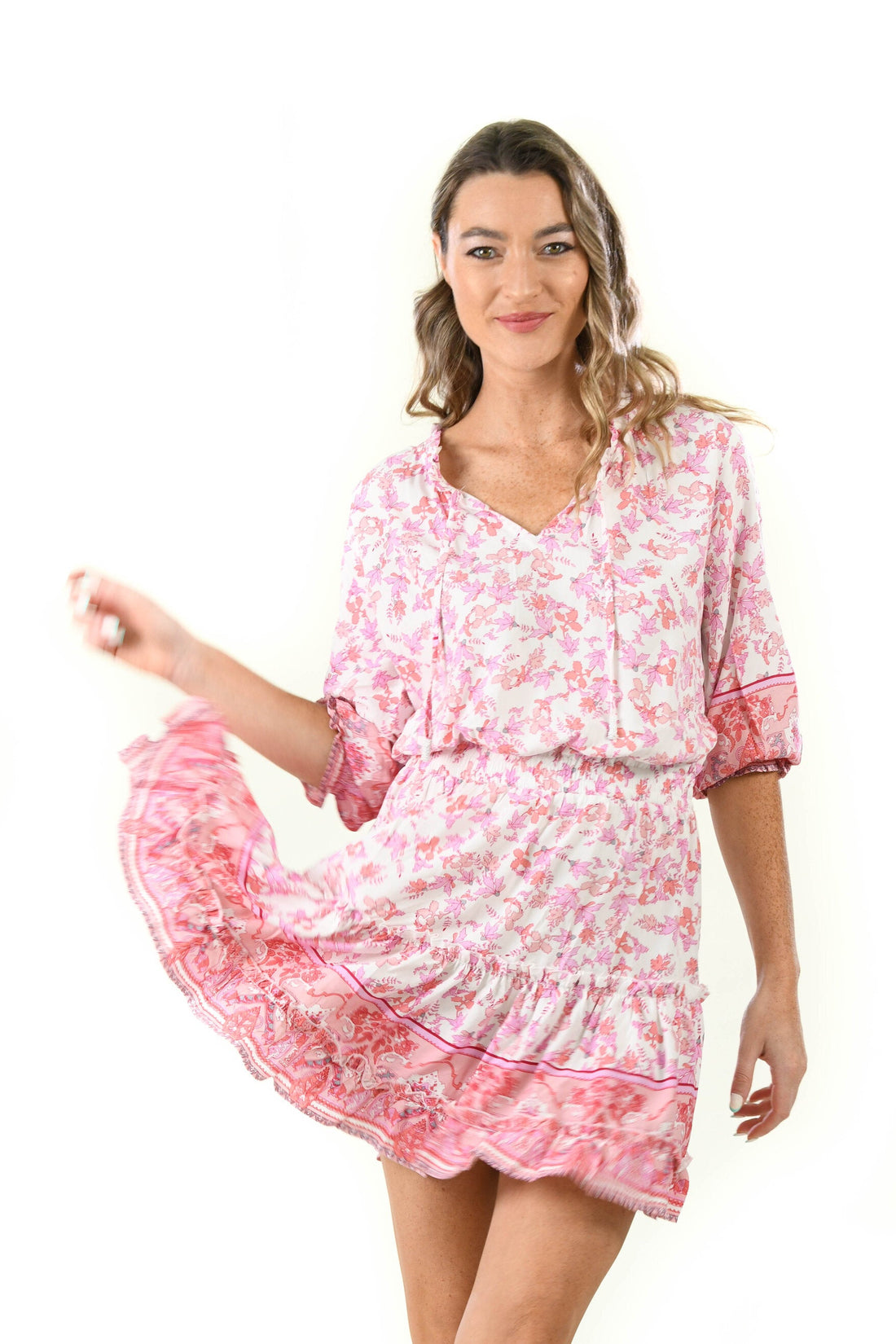 Ibiza Dress / Rouge Floral